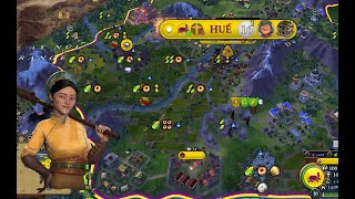 Civ 6 TURN 1 MONOPOLY Deity Vietnam  Our religious phase [upl. by Aisiat]