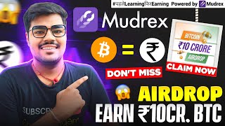 Mudrex Launches Indias Biggest Bitcoin Airdrop Worth Rs 10Cr Participate Now  Bitcoin Airdrop [upl. by Konikow]