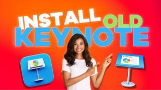 How to Install Previous version of Keynote [upl. by Annaek343]