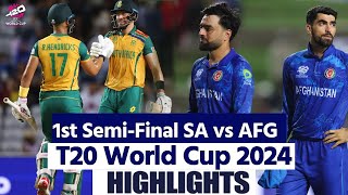 SA vs AFG T20 World Cup Semifinal Highlights South Africa vs Afghanistan Semifinal Highlights [upl. by Dhiman396]