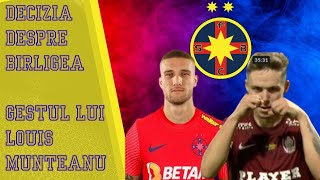 Decizia cu privire la Birligea  Gestul lui Luis Munteanu  fcsb steaua [upl. by Ahsietal]