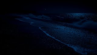 Ocean Waves for Deep Sleep  Tranquil Ocean Waves at Sounds Night for Stress Relief and Better Sleep [upl. by Idnym]