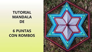 MANDALA DE 6 PUNTAS CON ROMBOS [upl. by Riba]