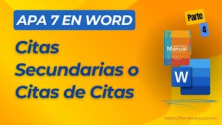 📘 Citas Secundarias en APA 7  Aprende a Citar Fuentes Indirectas en Word 📝 [upl. by Adanar]