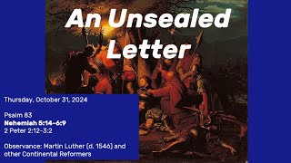 An Unsealed Letter [upl. by Bottali]