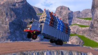 Drive old truck very carefully on dangerous roads ETS2 ets2 extreme dangerousroad [upl. by Aicinat156]