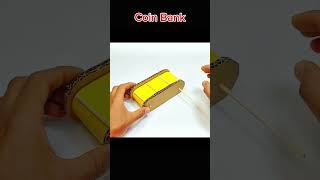 How Make Coin Bank From Cardboard Shorts howtomake [upl. by Justine]