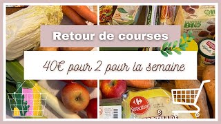 Retour de Courses Petit budget  Lidl et Carrefour [upl. by Irahc]