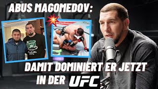 Abus Magomedov über UFC Kämpfe seine harte Kindheit Khabib amp Sean Strickland [upl. by Merrily]