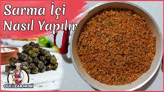 Sarma İçi Nasıl hazırlanır Yarmalı Sarma İçi Tarifi 💯 🍴 [upl. by Elum662]