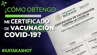 Cómo obtener CERTIFICADO DE VACUNACIÓN COVID19 en México así se descarga [upl. by Arraes]