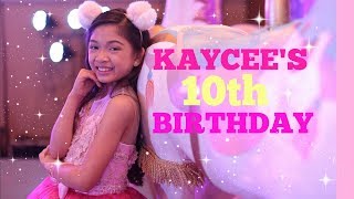 KAYCEES 10th BIRTHDAY Barbie Birthday [upl. by Mosnar642]