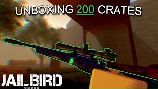 I OPENED 200 CRATES  Roblox Jailbird [upl. by Esilenna864]