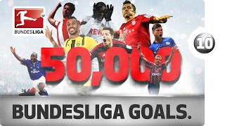 50000th Goal  10 Goals That Made Bundesliga History [upl. by Onaivatco739]