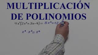 Multiplicación de polinomios en horizontal [upl. by Ahsykal182]