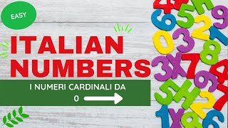 I NUMERI IN ITALIANO  I numeri cardinali in italiano  Italian numbers 01000000000 [upl. by Shoemaker913]