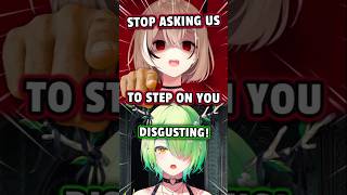 GothFauna and emomei call you quotdisgustingquotshorts vtuber hololive [upl. by Nryhtak]