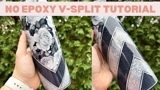 V Split Tumbler Tutorial with Patterned Vinyl [upl. by Ijar]