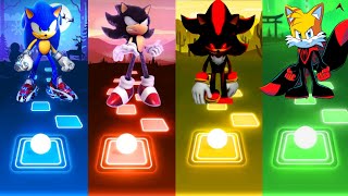 Sonic Prime Vs Dark Sonic Vs Shadow Exe Vs Spidey Tails Tiles Hop 🎯😎 [upl. by Grantley]