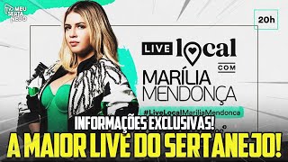 LIVE de MARÍLIA MENDONÇA  LIVE LOCAL a MAIOR da HISTORIA [upl. by Reemas]