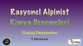 Rasyonel Alpinist Kimya Branş Denemeleri  Uludağ 7 Deneme [upl. by Aitetel]