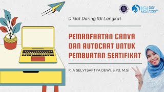 Pemanfaatan Canva dan Autocrat dalam membuat Sertifikat [upl. by Socin]