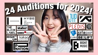 24 KPOP Auditions for 2024 for ANYONE [upl. by Gruver206]