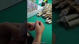 The manufacturing process of LED energy saving lamps [upl. by Sacci]