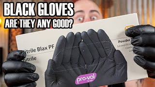 Black nitrile gloves by Funktion review [upl. by Teddy]