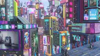 Cyberpunk Urban City Live Wallpaper [upl. by Recnal]