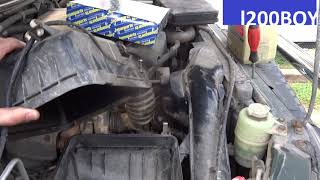 How to change air filter Japanparts on Mitsubishi L200 Mitsubishi Triton [upl. by Aramit]