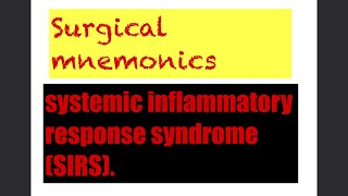 systemic inflammatory response syndrome SIRS criteria [upl. by Melosa]