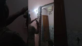 PVC door frame process door frame doortoilet and bathroom door change procedure [upl. by Ynatsed]