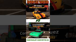 quotClassic Showdown Dodge Viper vs Chevrolet Corvette C2 in a Drag Race DuelquotDRACEING107 [upl. by Mcarthur]