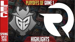 G2 vs OG Game 1 Highlights  LEC Playoffs Spring 2019 Quarterfinals  G2 Esports vs Origen G1 [upl. by Erund]