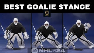 Best Goalie Stance EA NHL 24 [upl. by Gertie]