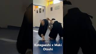 Kotegaeshi  Maki otoshi en Sakanashi Dojo aikido aikikai [upl. by Aiduan195]