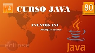 Curso Java Eventos XVI Múltiples oyentes Vídeo 80 [upl. by Ilojna]