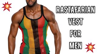 Tutorial Crochet A Rastafarian Mens Mesh Vest Crochet Top Tutorial [upl. by Wes441]