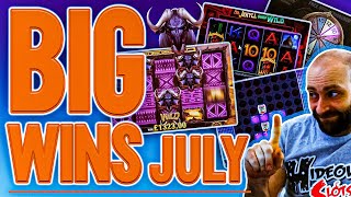 Hideous Slots  Top 10 Big Slot Wins Of July [upl. by Chellman]