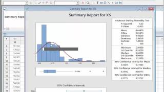 Minitab  Video 10  Testing the Normality Assumption [upl. by Ivah]