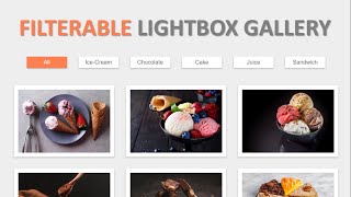 Responsive Filterable Lightbox Gallery  HTML CSS JQUERY   JQUERY Magnific Popup Tutorial [upl. by Meldoh56]