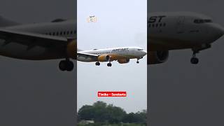 Airfast Indonesia Boeing 737 MAX 8 Landing di Bandara Solo ✈️🔥 shorts shortvideo trending fyp [upl. by Yanahc631]