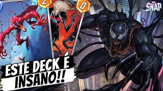 MONTEI O DECK PERFEITO PARA O NOVO VENOM OS SIMBIONTES E A DESTRUIÃ‡ÃƒO VOLTARAM AO MARVEL SNAP [upl. by Aieken]