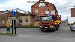 eskilstunapolisen centrala eskilstuna brand på industribyggnad [upl. by Etiuqram]