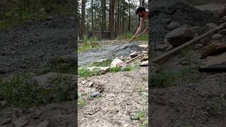 DIY Gravel Walkway  Rock Edging [upl. by Nerrad674]