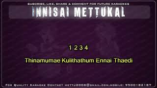 வசீகரா என் நெஞ்சினிக்க  Vaseegara en nenjinika  Tamil Karaoke Songs  Innisai Mettukkal [upl. by Lamrouex]