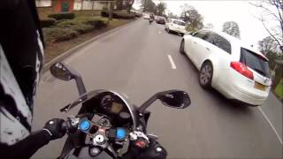 Car and Motorcycle road rage compilation [upl. by Ardath]