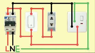 2 pin amp 3pin Socket Wiring Connection For SwitchboardHouse wiring Ed Electrical Tech [upl. by Esyle]