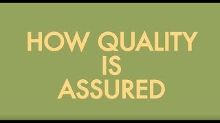 How is quality assured [upl. by Ahsieyt]